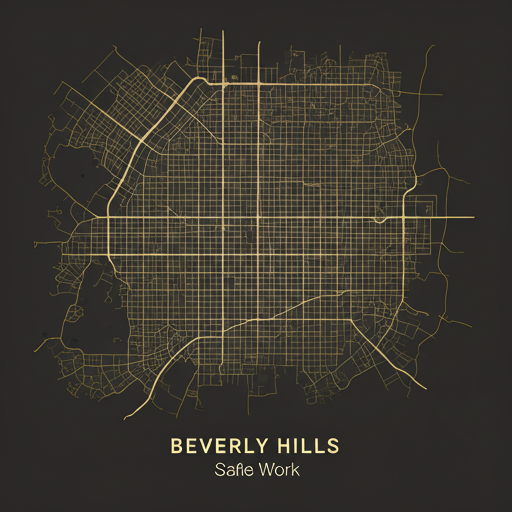 Map of Beverly Hills area
